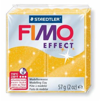   Gyurma, 57 g, égethető, FIMO "Effect", csillámos arany 0.057 kg/db