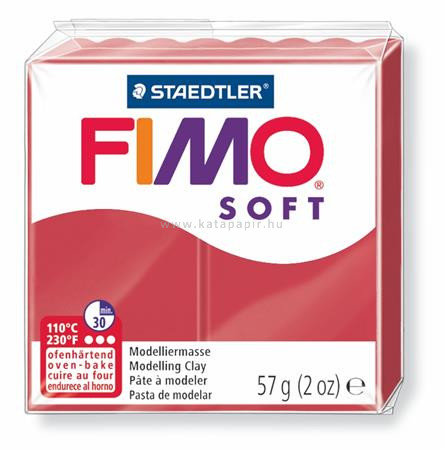 Gyurma, 57 g, égethető, FIMO "Soft", meggy piros 0.057 kg/db