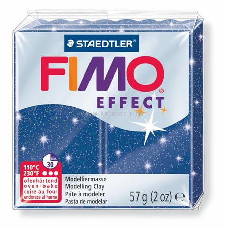 Gyurma, 57 g, égethető, FIMO "Effect", csillámos kék 0.057 kg/db