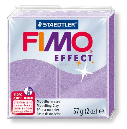 Gyurma, 57 g, égethető, FIMO "Effect", lila gyöngyház 0.057 kg/db