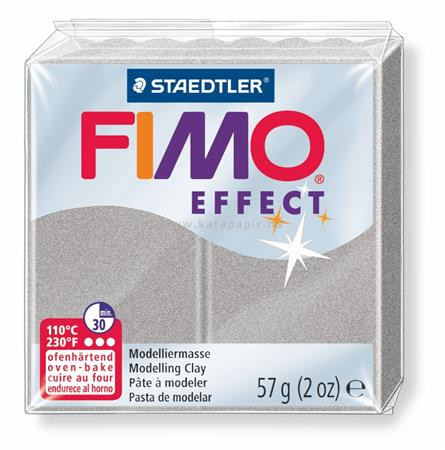Gyurma, 57 g, égethető, FIMO "Effect", ezüst 0.057 kg/db