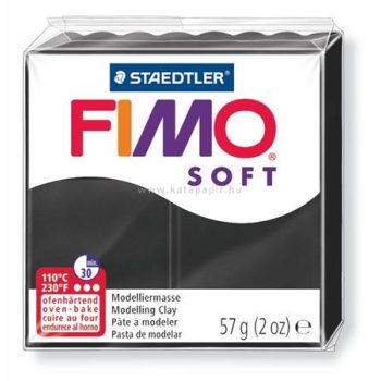   Gyurma, 57 g, égethető, FIMO "Soft", fekete 0.057 kg/db