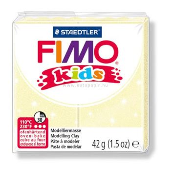   Gyurma, 42 g, égethető, FIMO "Kids", gyöngyház sárga 0.042 kg/db