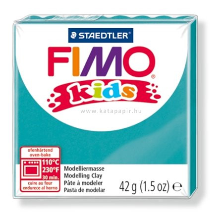 Gyurma, 42 g, égethető, FIMO "Kids", türkiz 0.042 kg/db