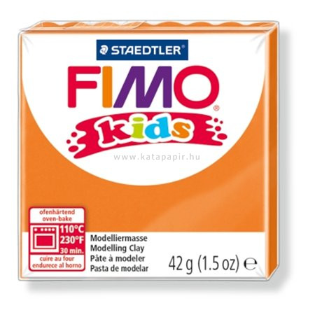 Gyurma, 42 g, égethető, FIMO "Kids", narancssárga 0.042 kg/db