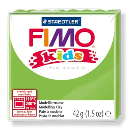 Gyurma, 42 g, égethető, FIMO "Kids", világoszöld 0.042 kg/db