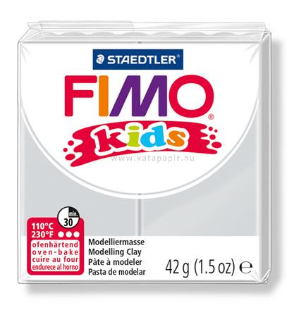 Gyurma, 42 g, égethető, FIMO "Kids", világosszürke 0.042 kg/db