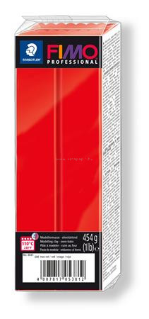 Gyurma, 454 g, égethető, FIMO "Professional", piros 0.454 kg/db