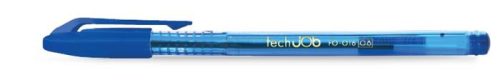 Golyóstoll, 0,4 mm, kupakos, FLEXOFFICE "TechJob", kék 12 db