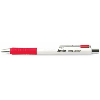   Golyóstoll, 0,4 mm, nyomógombos, FLEXOFFICE "Senior", piros