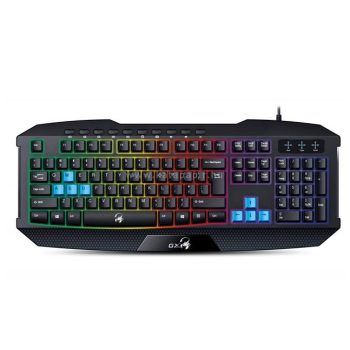   Billentyűzet, vezetékes, USB, HUN, gaming, GENIUS "Scorpion K215"