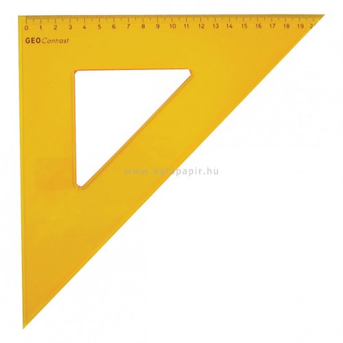 Háromszögvonalzó, műanyag, 45/45/90°, 24,5-35 cm, Aristo "GEO College"