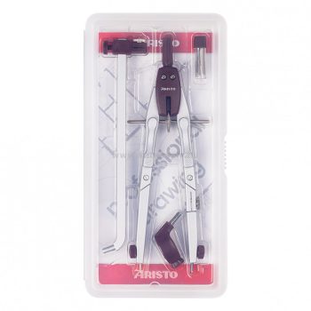   Körzőkészlet, geometriai, precíziós, gyorsállítós, 170 mm, 4 darabos, Aristo "College"