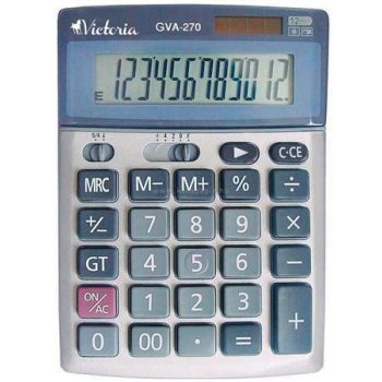   Számológép, asztali, 12 számjegy, VICTORIA "GVA-270"