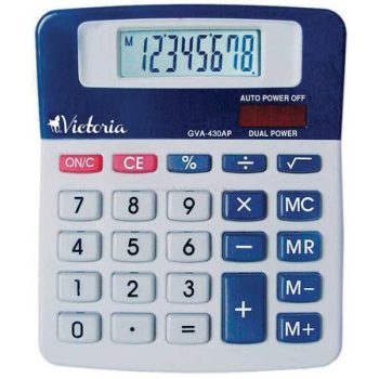   Számológép, asztali, 8 számjegy, VICTORIA "GVA-430AP"