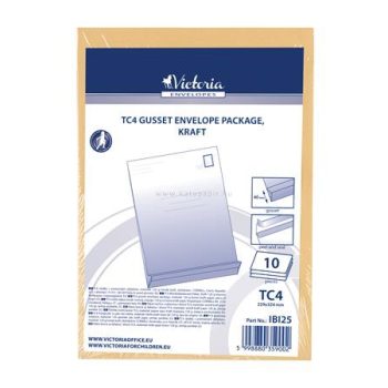   Redős-talpas tasak csomag, TC4, szilikonos, 40 mm talp, VICTORIA, barna kraft 10 db