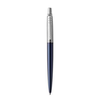   Golyóstoll, 0,7 mm, ezüst színű klip, royal kék tolltest, PARKER, "Royal Jotter", kék