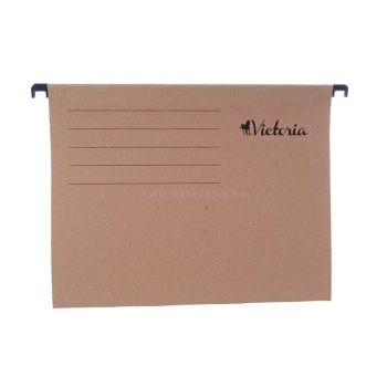 Függőmappa, karton, A4, VICTORIA, natúr