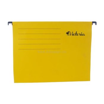 Függőmappa, karton, A4, VICTORIA, sárga