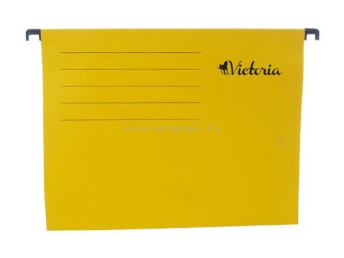 Függőmappa, karton, A4, VICTORIA, sárga