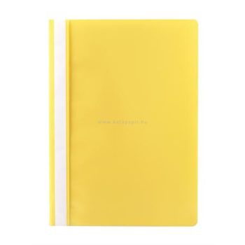 Gyorsfűző, PP, A4, VICTORIA, citromsárga, 10 db