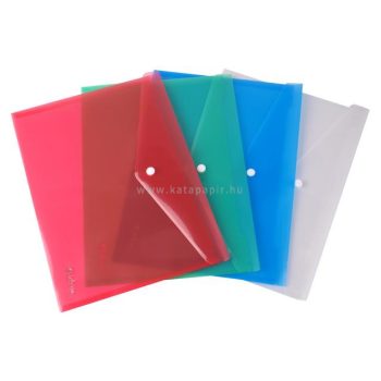   Irattartó tasak, A4, PP, patentos, VICTORIA OFFICE, áttetsző