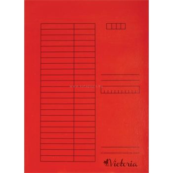 Gyorsfűző, karton, A4, VICTORIA, piros, 5db
