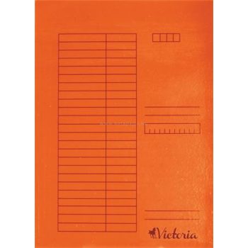Gyorsfűző, karton, A4, VICTORIA, narancs, 5db
