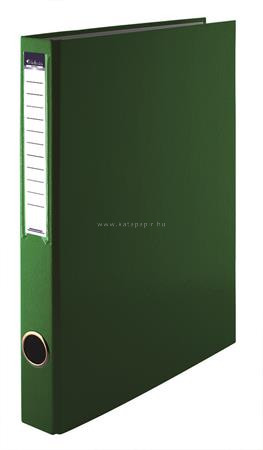 Gyűrűs könyv, 4 gyűrű, 35 mm, A4, PP/karton, VICTORIA, zöld