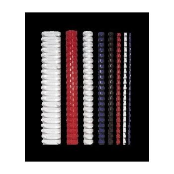 Spirál, műanyag, 8 mm, 21-40 lap, FELLOWES, 25 db, fehér