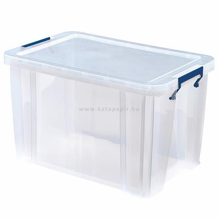 Műanyag tároló doboz, átlátszó, 26 liter, FELLOWES, "ProStore™"