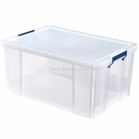 Műanyag tároló doboz, átlátszó, 70 liter, FELLOWES, "ProStore™"