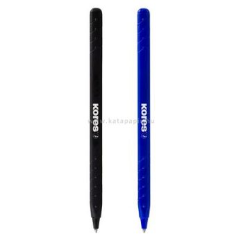  Golyóstoll, 0,7 mm, kupakos, háromszögletű, KORES "K0R-M", kék