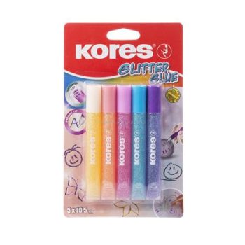 Csillámos ragasztó, KORES 5 db/csom