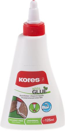 Hobbyragasztó, 125 g, KORES "White Glue"
