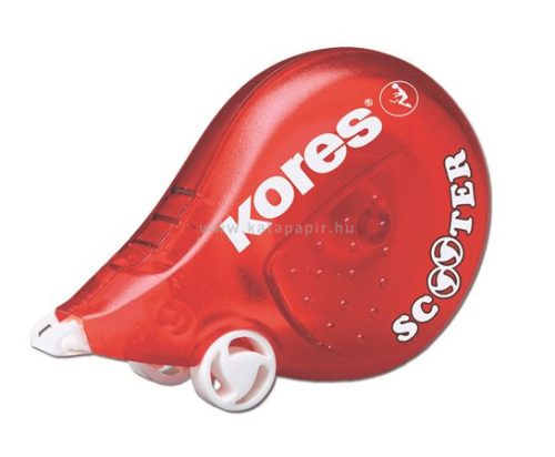 Hibajavító roller, 4,2 mm x 8 m, KORES "Scooter", piros