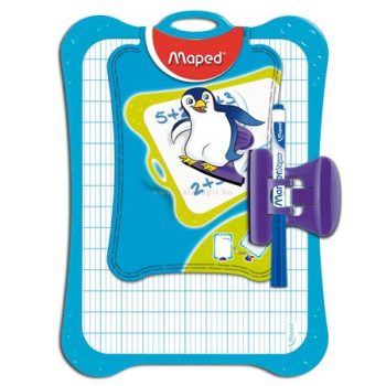 Fehér tábla, kiegészítőkkel, MAPED, vegyes színek