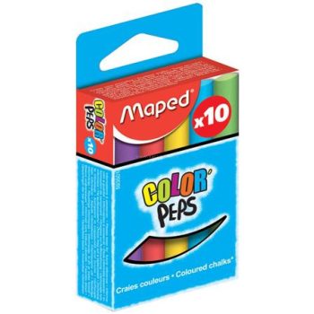 Táblakréta, MAPED, színes, 10 db/doboz