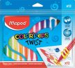 Zsírkréta, kitekerhető, MAPED "Color'Peps", 12 különböző szín