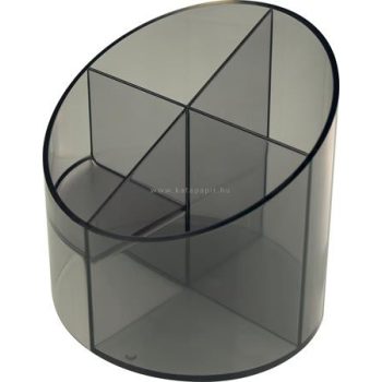   Írószertartó, 4 részes, HELIT "Economy", füst színű