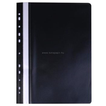 Gyorsfűző, lefűzhető, PP, A4, VICTORIA, fekete