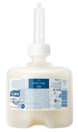 Folyékony szappan, 0,475 ml, S2 rendszer,TORK "Mini", kézkimélő, enyhén illatosított 0.475 liter/db