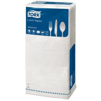   Szalvéta, 1/4 hajtogatott, 2 rétegű, 32,5x32,8 cm, Advanced, TORK "Lunch", fehér 200 db/csom