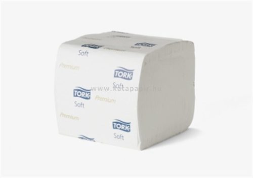 Toalettpapír, hajtogatott, T3 rendszer, 2 rétegű, Premium, TORK "Folded", fehér 30 csom/karton