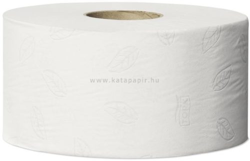 Toalettpapír, T2 rendszer, 2 rétegű, 18, 8 cm átmérő, Advanced, TORK "Mini Jumbo", fehér 12 tek/karton