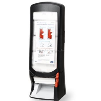   Szalvéta adagoló, 62,2x23,5x24,7 cm, N4 rendszer, Signature Line,TORK "Xpressnap® drive-thru", fekete