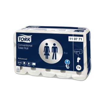   Toalettpapír, T4 rendszer, 2 rétegű, 12,5 cm átmérő, Advanced, TORK, fehér 30 tek/csom