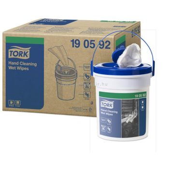   Kéztisztító törlőkendő, nedves, 1 rétegű, 58 lap, W14 rendszer, TORK, fehér 4 db/karton