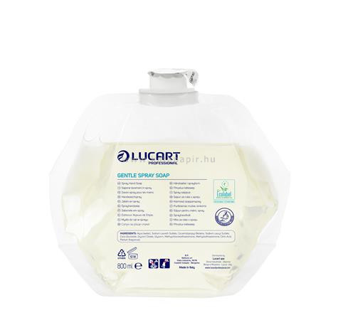 Spray szappan, utántöltő, 6x0,8 l, LUCART "IDENTITY Gentle", fehér 4.8 liter/karton