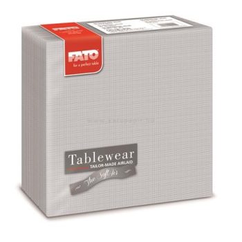   Szalvéta, 1/4 hajtogatott, 40x40 cm, FATO "Airlaid Shade", ezüst 50 db/csomag